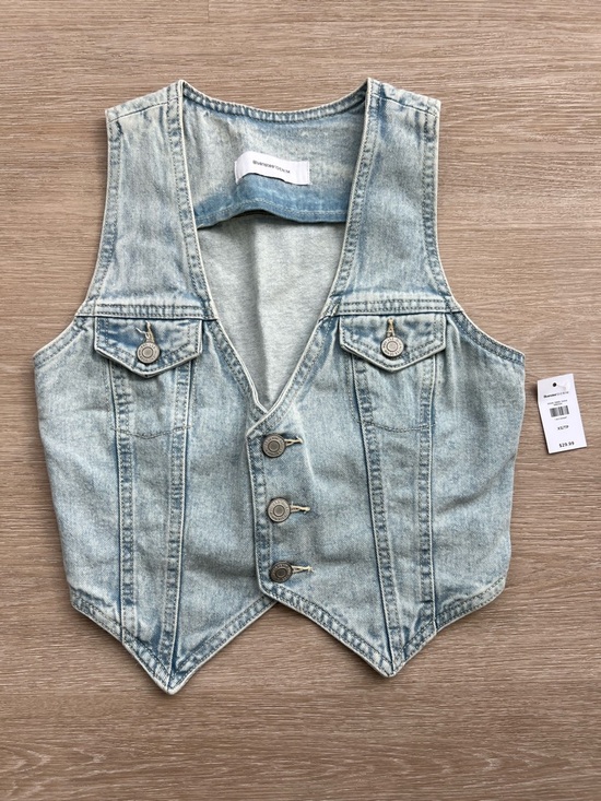 Bluenotes Jackets & Blazers - NWT Y2K Inspired Women’s XS Light Blue Denim Jacket Vest